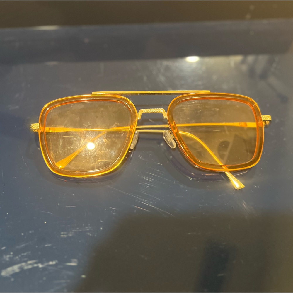 Urban Outfitters orange sunglasses